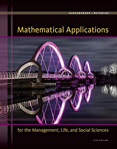 Book Cover Mathematical Applications for the Management, Life, and Social Sciences