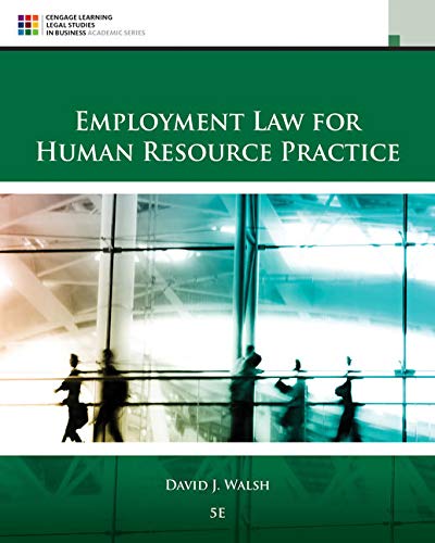 Book Cover Employment Law for Human Resource Practice