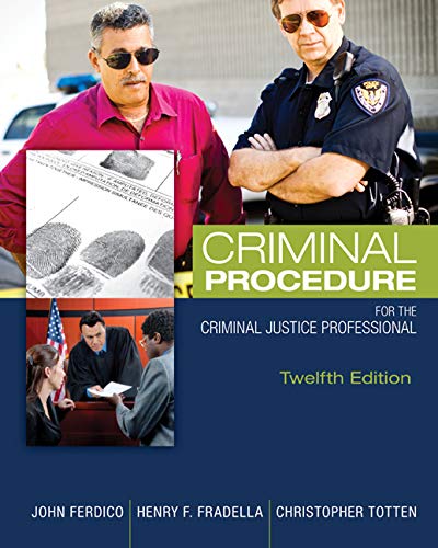 Book Cover Criminal Procedure for the Criminal Justice Professional