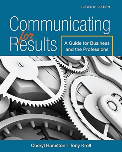 Book Cover Communicating for Results: A Guide for Business and the Professions