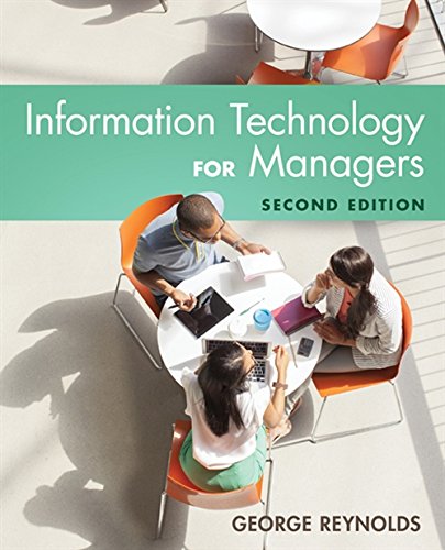 Book Cover Information Technology for Managers