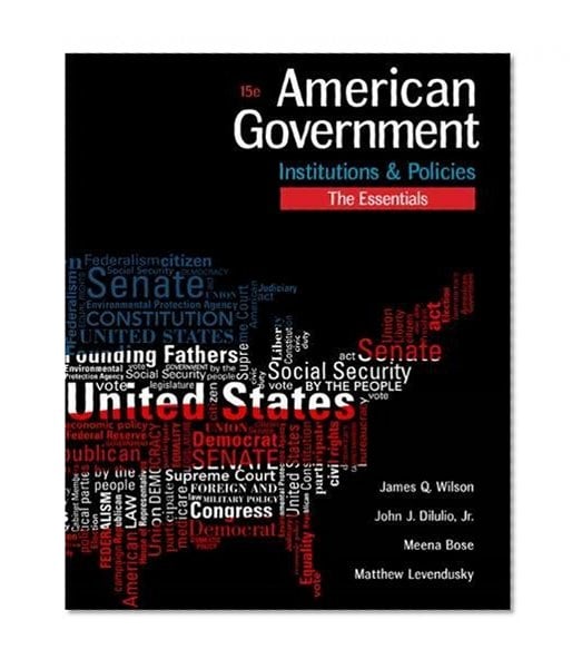 Book Cover American Government: Institutions and Policies, Essentials Edition