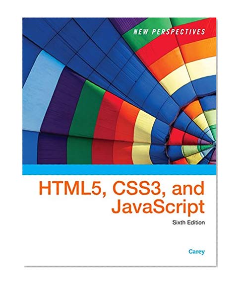 Book Cover New Perspectives on HTML5, CSS3, and JavaScript
