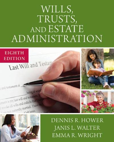 Book Cover Wills, Trusts, and Estate Administration