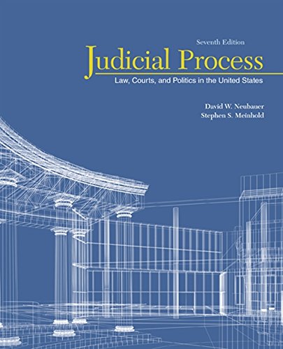 Book Cover Judicial Process: Law, Courts, and Politics in the United States