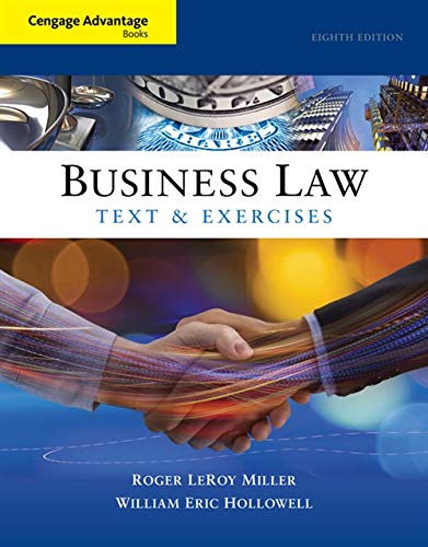 Book Cover Cengage Advantage Books: Business Law: Text and Exercises