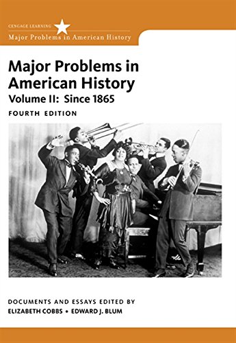 Book Cover Major Problems in American History, Volume II