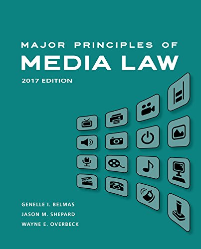 Book Cover Major Principles of Media Law, 2017