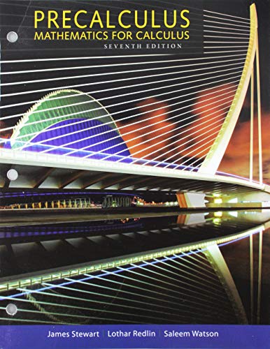 Book Cover Bundle: Precalculus: Mathematics for Calculus, 7th + WebAssign Printed Access Card for Stewart/Redlin/Watson's Precalculus, Enhanced Edition, 7th Edition, Single-Term