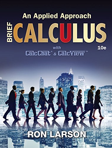 Book Cover Calculus: An Applied Approach, Brief