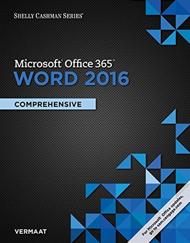 Book Cover Shelly Cashman Series MicrosoftOffice 365 & Word 2016: Comprehensive