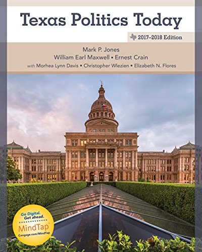 Book Cover Texas Politics Today 2017-2018 Edition