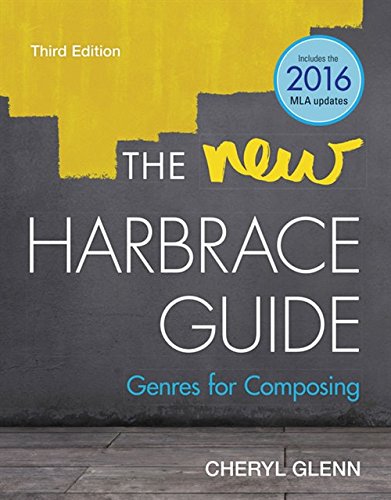 Book Cover The New Harbrace Guide: Genres for Composing (with 2019 APA Updates)