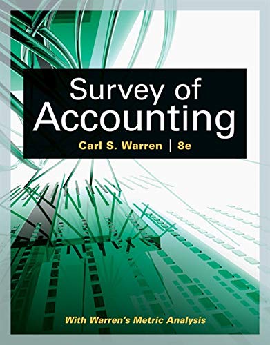 Book Cover Survey of Accounting (Accounting I)