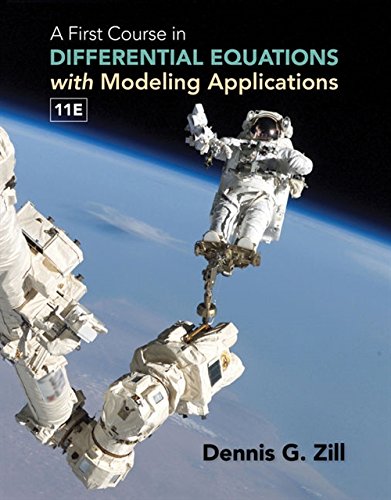 Book Cover A First Course in Differential Equations with Modeling Applications