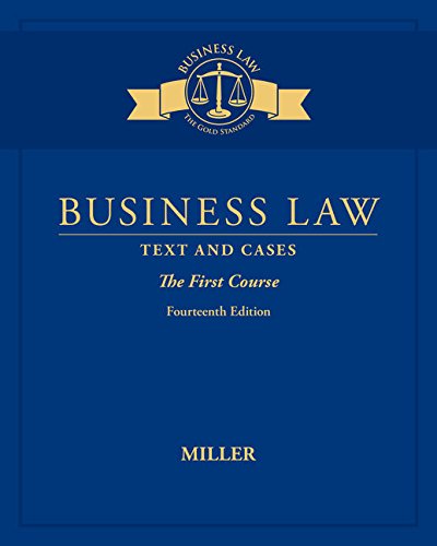 Book Cover Business Law: Text & Cases - The First Course
