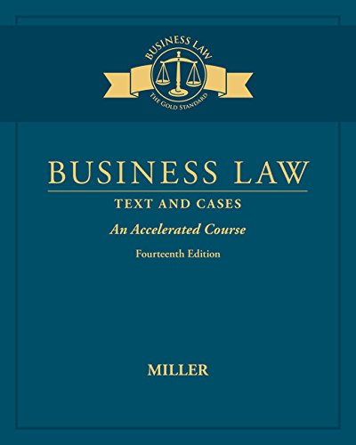 Book Cover Business Law: Text & Cases - An Accelerated Course