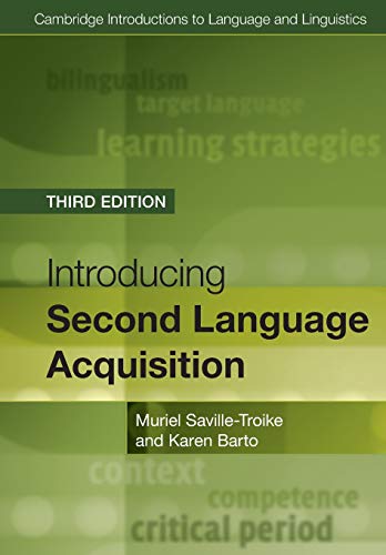 Book Cover Introducing Second Language Acquisition (Cambridge Introductions to Language and Linguistics)
