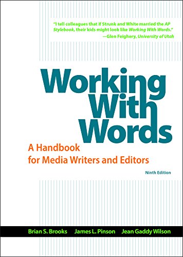 Book Cover Working with Words: A Handbook for Media Writers and Editors