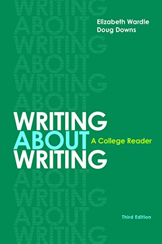 Book Cover Writing about Writing: A College Reader