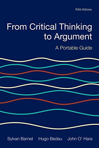 Book Cover From Critical Thinking to Argument: A Portable Guide