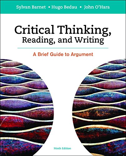 Book Cover Critical Thinking, Reading and Writing: A Brief Guide to Argument