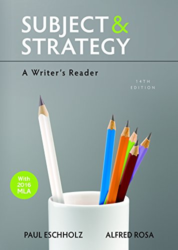 Book Cover Subject and Strategy: A Writer's Reader