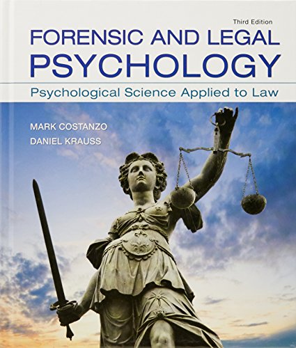 Book Cover Forensic and Legal Psychology: Psychological Science Applied to Law