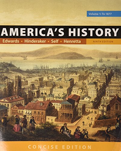 Book Cover America's History: Concise Edition, Volume 1