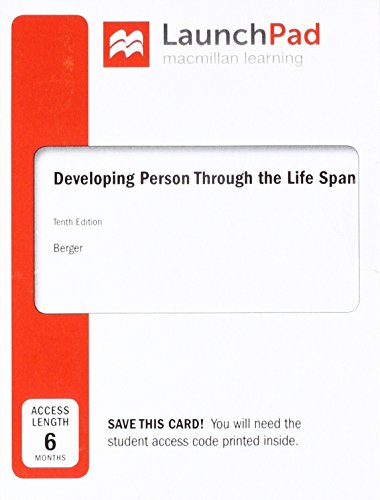 Book Cover LaunchPad for Berger's Developing Person Through Life Span (Six Month Access)