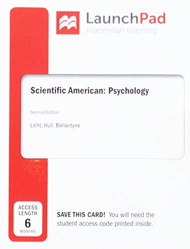 Book Cover Launchpad for Scientific American Psychology, Six Month Access