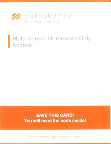 Book Cover Sapling Learning Homework-Only for General Chemistry (Multi-Term Access)