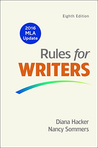 Book Cover Rules for Writers with Writing about Literature (Tabbed Version) with 2016 MLA Update)