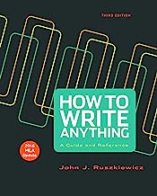 Book Cover How to Write Anything with 2016 MLA Update: A Guide and Reference