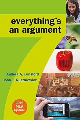 Book Cover Everything's an Argument with 2016 MLA Update