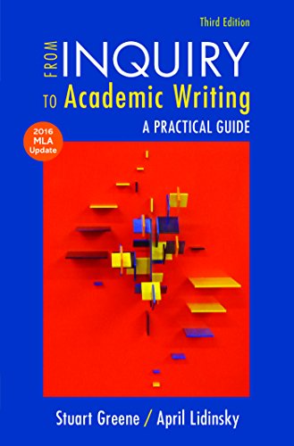 Book Cover From Inquiry to Academic Writing with 2016 MLA Update