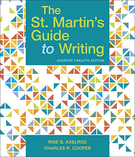 Book Cover The St. Martin's Guide to Writing, Short Edition