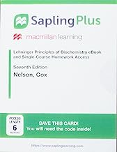 Book Cover SaplingPlus for Lehninger Principles of Biochemistry (Single-Term Access)