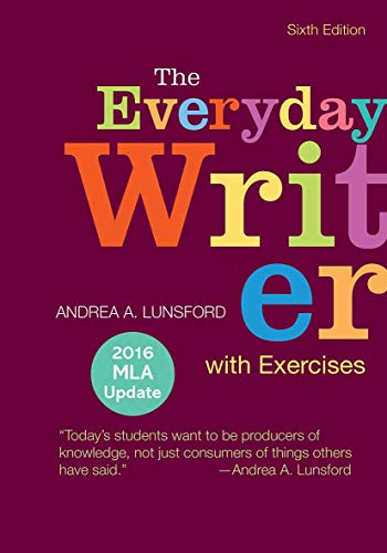 Book Cover The Everyday Writer with Exercises with 2016 MLA Update