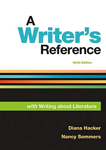 Book Cover A Writer's Reference with Writing About Literature