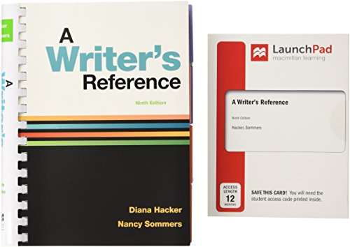 Book Cover A Writer's Reference 9e and LaunchPad for A Writer's Reference (Twelve-Month Access)