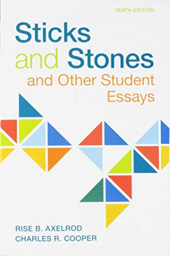 Book Cover Sticks & Stones: And Other Student Essays