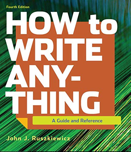 Book Cover How to Write Anything: A Guide and Reference