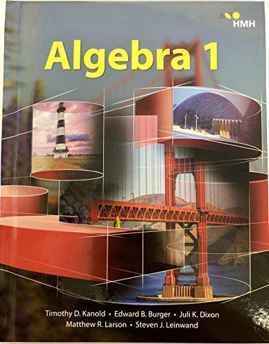 Book Cover Hmh Algebra 1: Student Edition (Hardcover) 2018 (AGA)