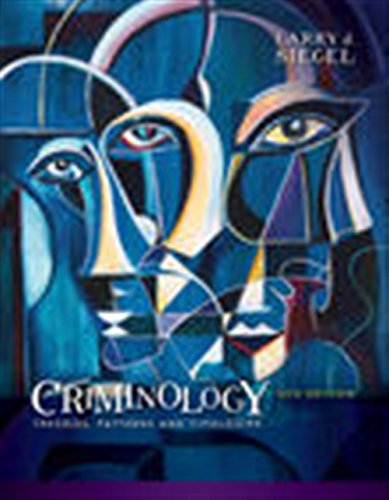 Book Cover Criminology: Theories, Patterns and Typologies