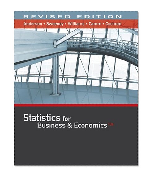 Book Cover Statistics for Business & Economics, Revised (with XLSTAT Education Edition Printed Access Card)