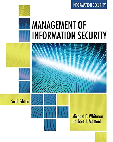 Book Cover Management of Information Security