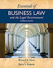 Book Cover Essentials of Business Law and the Legal Environment