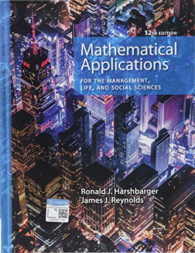 Book Cover Mathematical Applications for the Management, Life, and Social Sciences