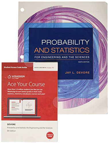 Book Cover Bundle: Probability and Statistics for Engineering and the Sciences, Loose-leaf Version, 9th + WebAssign Printed Access Card for Devore's Probability ... and the Sciences, 9th Edition, Single-Term